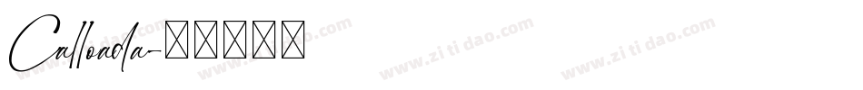Calloada字体转换