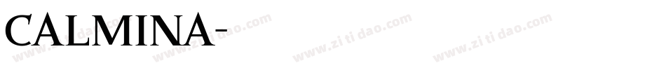 Calmina字体转换
