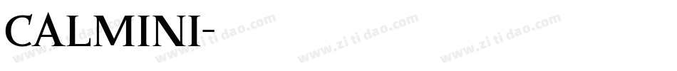 Calmini字体转换