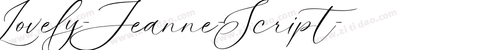 Lovely-Jeanne-Script字体转换