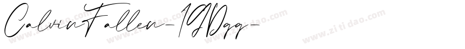 CalvinFallen-1GDgg字体转换