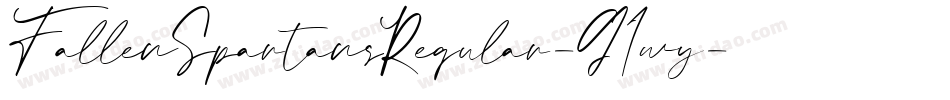 FallenSpartansRegular-G1wy字体转换