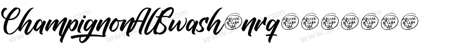 ChampignonAltSwash-nrq1字体转换