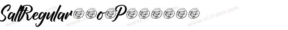 SaltRegular-0o4P字体转换