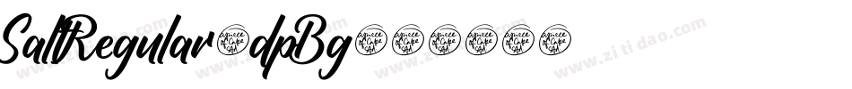 SaltRegular-dpBg字体转换