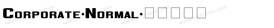 Corporate-Normal字体转换