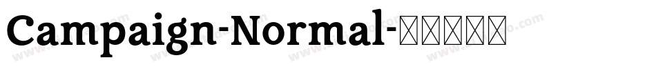 Campaign-Normal字体转换