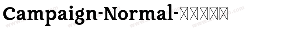 Campaign-Normal字体转换