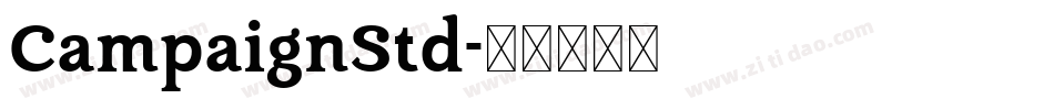 CampaignStd字体转换