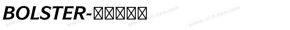 BOLSTER字体转换