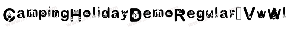 CampingHolidayDemoRegular-VwWl字体转换