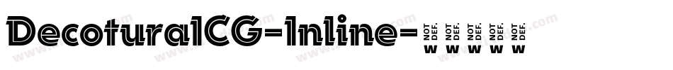 DecoturaICG-Inline字体转换