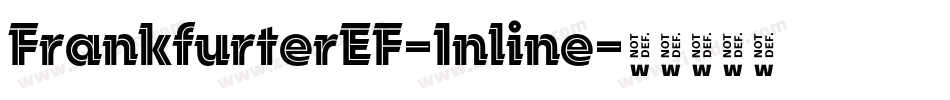 FrankfurterEF-Inline字体转换