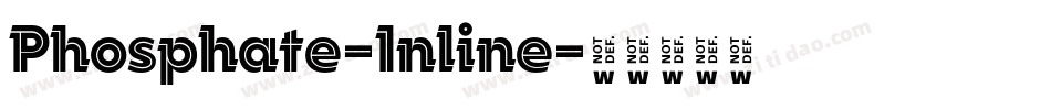 Phosphate-Inline字体转换