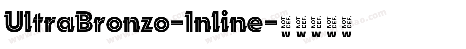 UltraBronzo-Inline字体转换