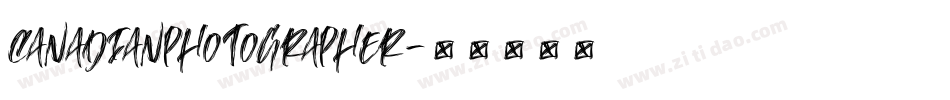 CanadianPhotographer字体转换