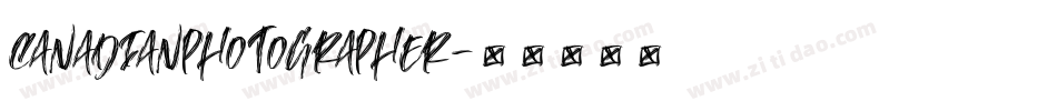 CanadianPhotographer字体转换