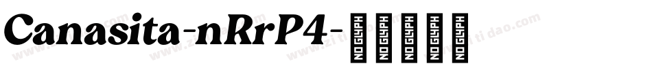 Canasita-nRrP4字体转换