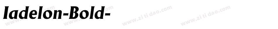 Iadelon-Bold字体转换