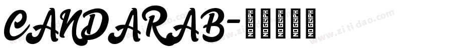 CANDARAB字体转换