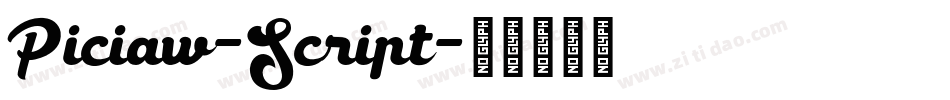 Piciaw-Script字体转换