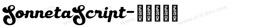 SonnetaScript字体转换