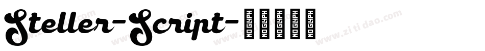 Steller-Script字体转换