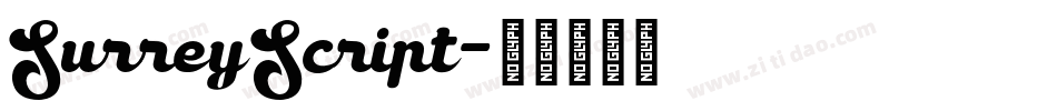 SurreyScript字体转换