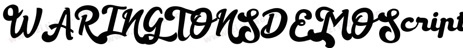 WARINGTONSDEMOScript字体转换