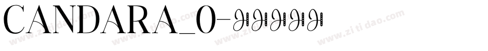 Candara_0字体转换