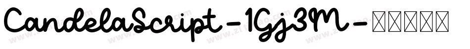 CandelaScript-1Gj3M字体转换