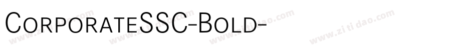 CorporateSSC-Bold字体转换