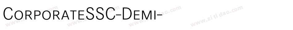 CorporateSSC-Demi字体转换