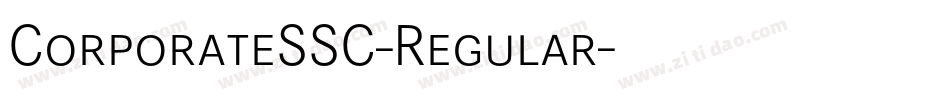 CorporateSSC-Regular字体转换