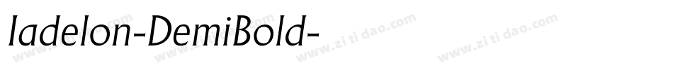 Iadelon-DemiBold字体转换
