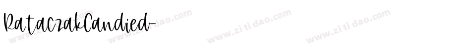 RataczakCandied字体转换
