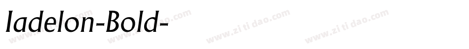 Iadelon-Bold字体转换