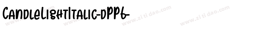 CandleLightItalic-dPP6字体转换