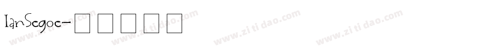 IanSegoe字体转换