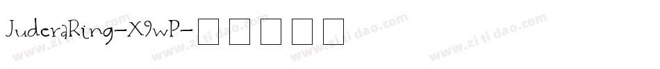 JuderaRing-X9wP字体转换