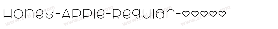 Honey-Apple-Regular字体转换