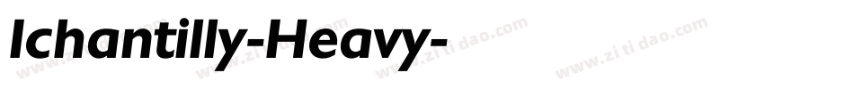 Ichantilly-Heavy字体转换