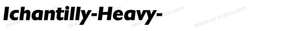 Ichantilly-Heavy字体转换