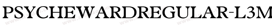 PsycheWardRegular-l3my字体转换