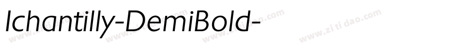 Ichantilly-DemiBold字体转换