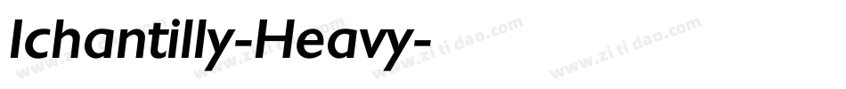 Ichantilly-Heavy字体转换