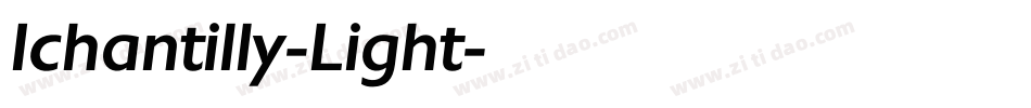 Ichantilly-Light字体转换