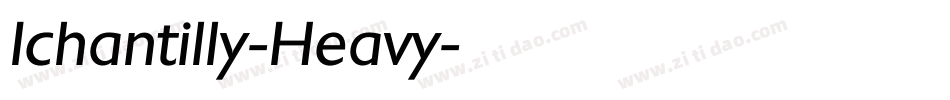 Ichantilly-Heavy字体转换