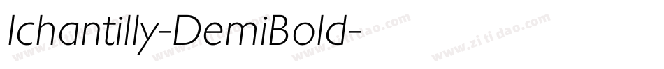 Ichantilly-DemiBold字体转换