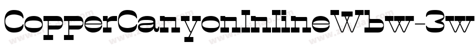 CopperCanyonInlineWbw-3w9M字体转换